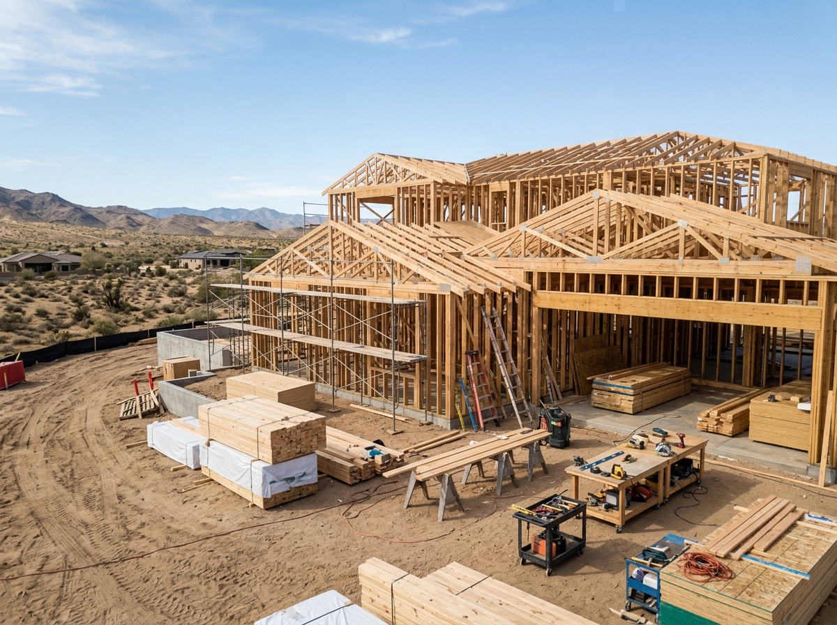 On-site trade coordination during a Paradise Valley construction project