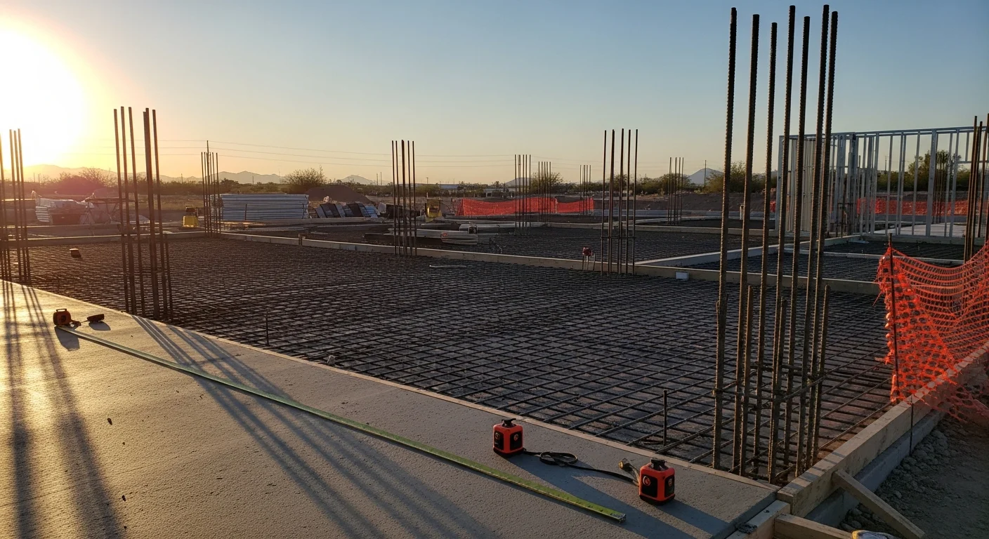 Completed commercial building in Chandler with storefront and finished site work.